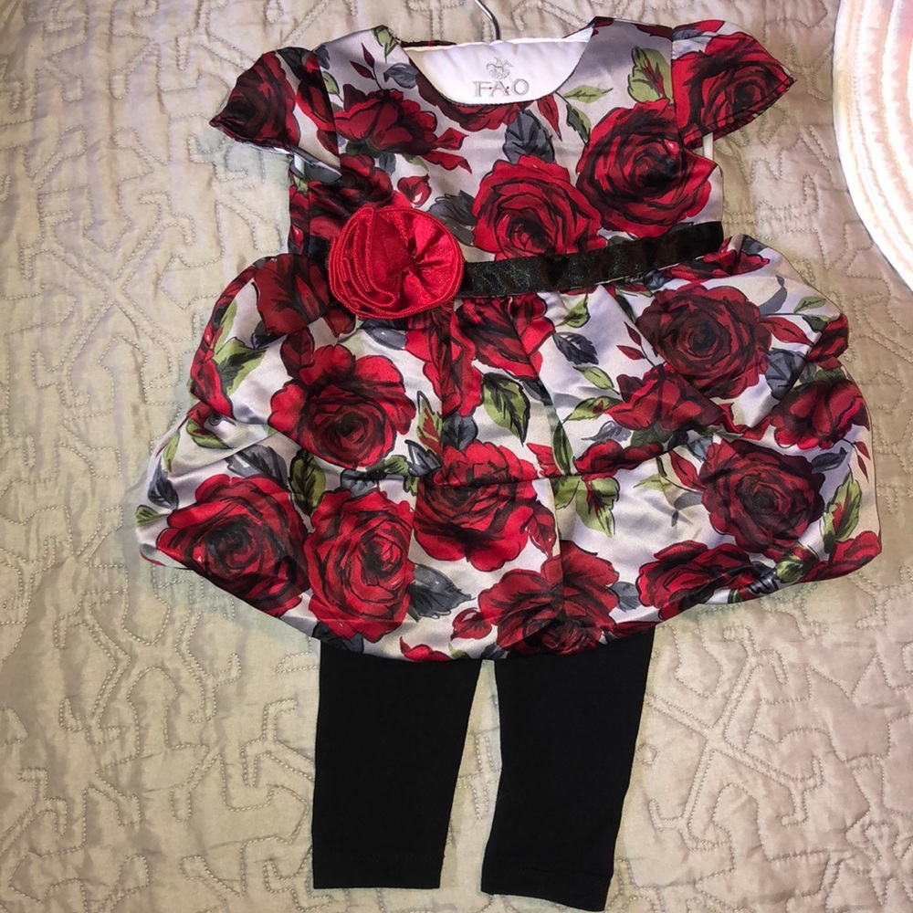 FAO Schwarz Rose Tunic & Leggings Set